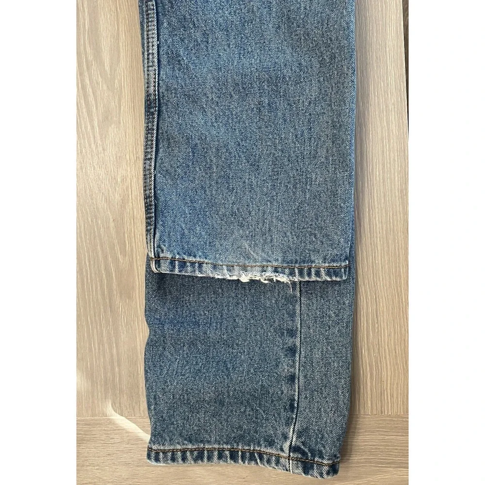 Levis Jeans Men's 505 33x36 Regular Straight Denim Work Pant Medium Stone Cotton